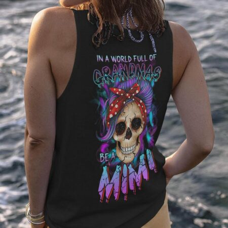 IN A WORLD FULL OF GRANDMAS PURPLE MESSY BUN ALL OVER PRINT - TLTR2802233
