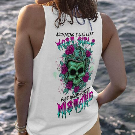 ASSUMING I WAS LIKE MOST GIRLS SNAKE SKULL ALL OVER PRINT - TLTR0102232