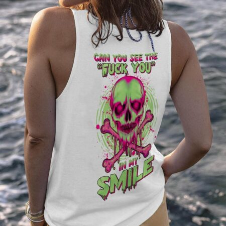 CAN YOU SEE THE F YOU SKULL COLORFUL ALL OVER PRINT - TLNZ1503231