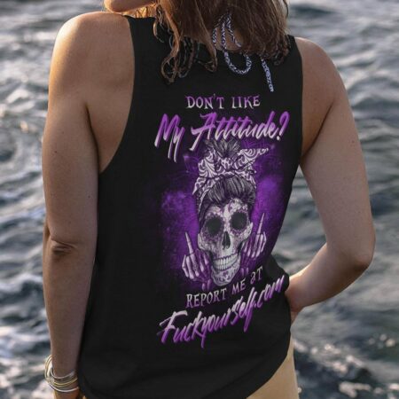 DON'T LIKE MY ATTITUDE SKULL ALL OVER PRINT - YHLN2203231