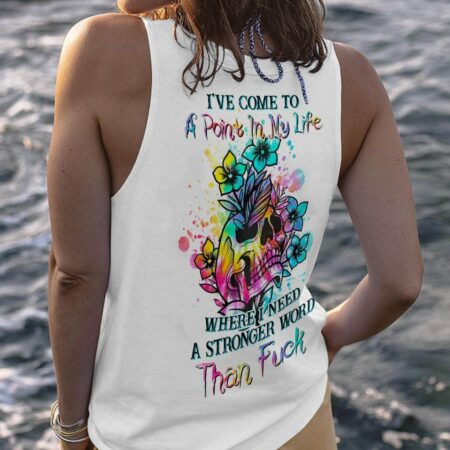 I'VE COME TO A POINT FLOWER SKULL ALL OVER PRINT - YHHN2202234