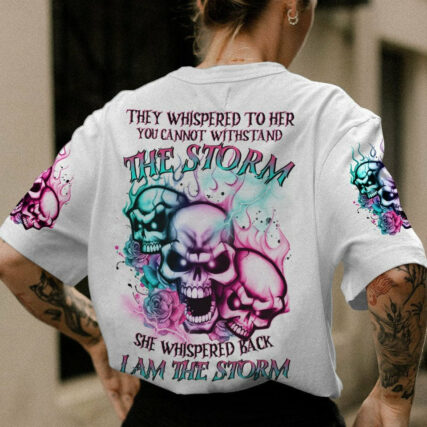 I AM THE STORM 3 SKULLS ALL OVER PRINT - TLTR0704232