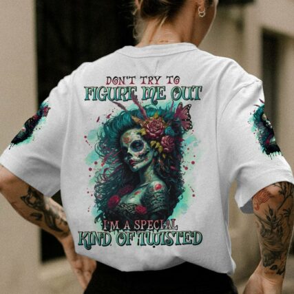 DON'T TRY TO FIGURE ME OUT SUGAR SKULL ALL OVER PRINT - TLNO2103233
