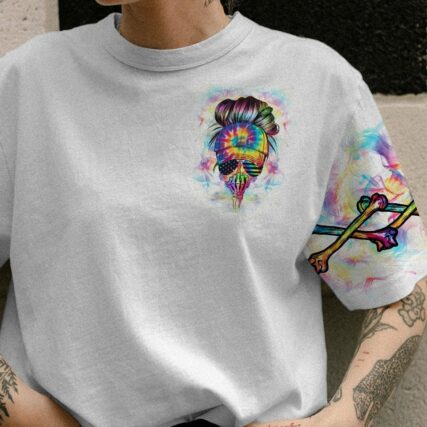 I'M THE CRAZY B MESSY BUN ALL OVER PRINT - YHHG2102235