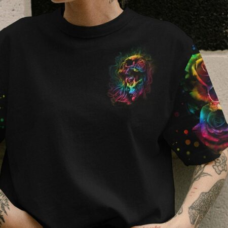 I HOLD A BEAST AN ANGEL SKULL GIRL TIE DYE ALL OVER PRINT - TLNO0103231