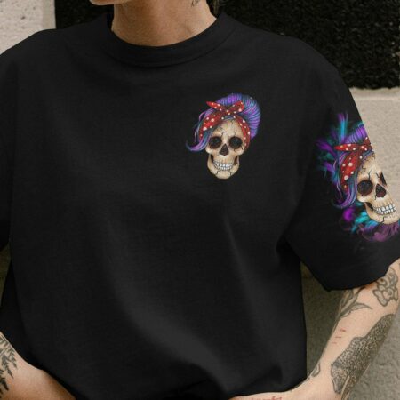 IN A WORLD FULL OF GRANDMAS PURPLE MESSY BUN ALL OVER PRINT - TLTR2802233