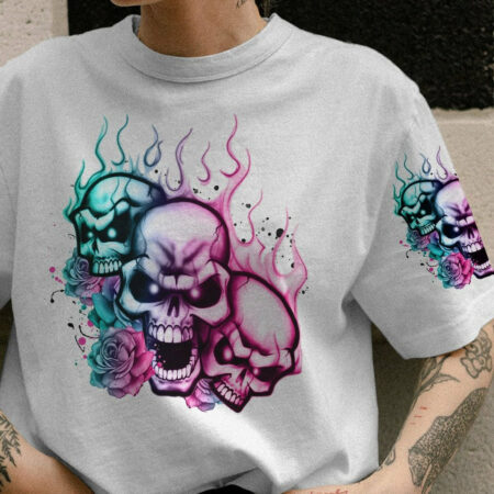 I AM THE STORM 3 SKULLS ALL OVER PRINT - TLTR0704232