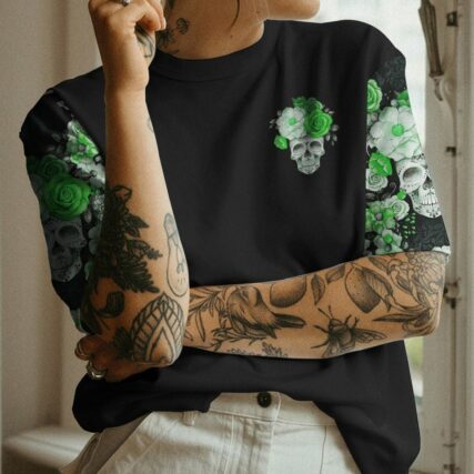 DRINK UP B SUGAR SKULL ROSE PATRICK'S DAY ALL OVER PRINT - TLNZ3001231