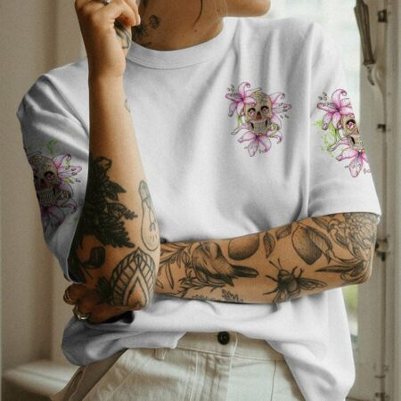 I AM A SWEET GIRL LILY SKULL ALL OVER PRINT - TLNZ0902231