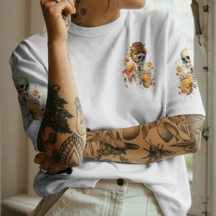 BUT DID YOU DIE MOM LIFE SKELETON ALL OVER PRINT - TLNO1602233
