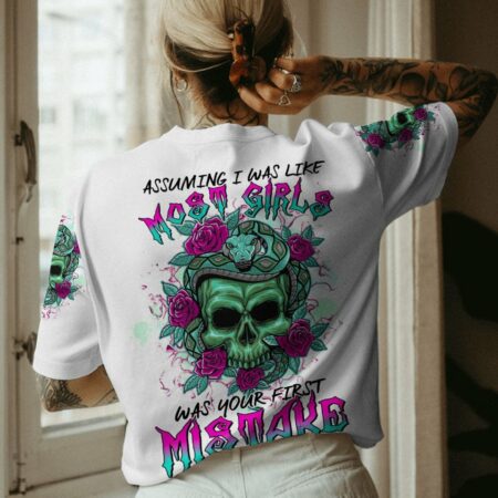 ASSUMING I WAS LIKE MOST GIRLS SNAKE SKULL ALL OVER PRINT - TLTR0102232