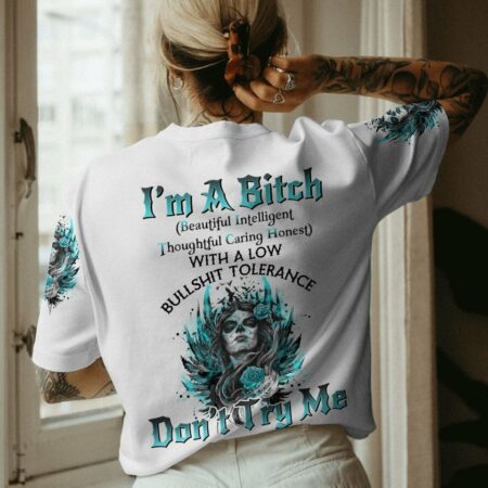 I'M A B DON'T TRY ME SUGAR SKULL WINGS ALL OVER PRINT - TLNO0703234