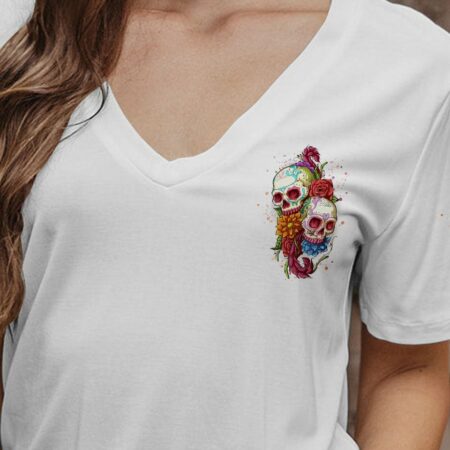 I AM A SWEET GIRL FLOWER SKULL ALL OVER PRINT - YHHN3001231