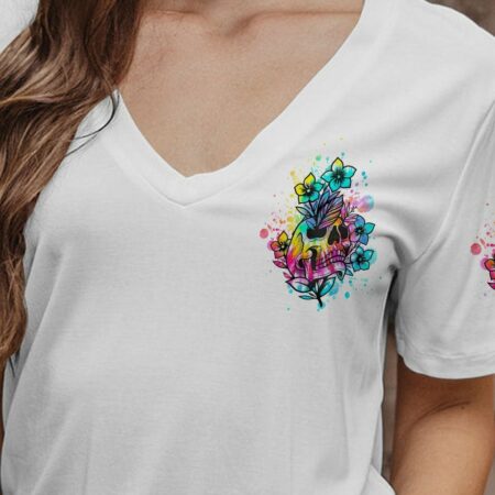 I'VE COME TO A POINT FLOWER SKULL ALL OVER PRINT - YHHN2202234
