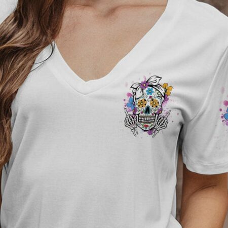 CAN YOU SEE THE F YOU SUGAR SKULL ALL OVER PRINT - YHHG1503231