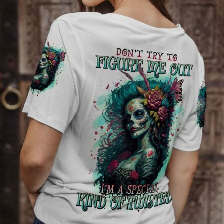 DON'T TRY TO FIGURE ME OUT SUGAR SKULL ALL OVER PRINT - TLNO2103233