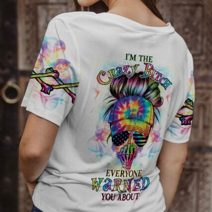 I'M THE CRAZY B MESSY BUN ALL OVER PRINT - YHHG2102235