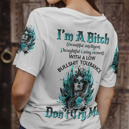 I'M A B DON'T TRY ME SUGAR SKULL WINGS ALL OVER PRINT - TLNO0703234