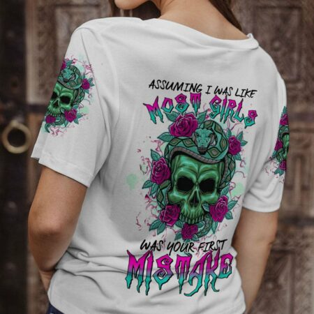 ASSUMING I WAS LIKE MOST GIRLS SNAKE SKULL ALL OVER PRINT - TLTR0102232