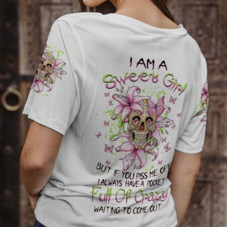 I AM A SWEET GIRL LILY SKULL ALL OVER PRINT - TLNZ0902231