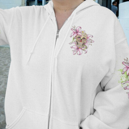 I AM A SWEET GIRL LILY SKULL ALL OVER PRINT - TLNZ0902231