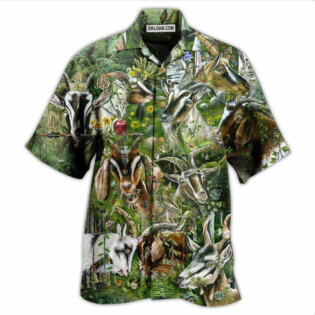 Goat Wild Goat Love Forest - Hawaiian Shirt - Owl Ohh for men and women, kids - Owl Ohh
