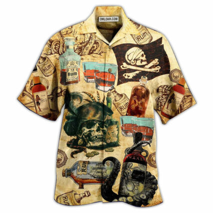 Wine And Skull My Life - Hawaiian Shirt - Owl Ohh - Owl Ohh