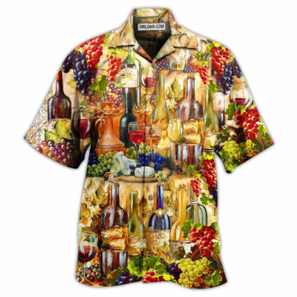 Wine I Don't Give A Sip - Hawaiian Shirt - Owl Ohh - Owl Ohh