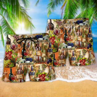 Wine I Don't Give A Sip Stunning Colors - Beach Short - Owl Ohh - Owl Ohh