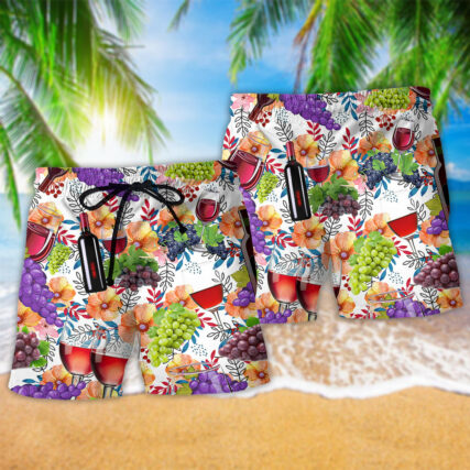 Wine Love It Amazing Style - Beach Short - Owl Ohh - Owl Ohh