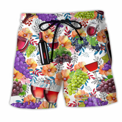 Wine Love It Amazing Style - Beach Short - Owl Ohh - Owl Ohh