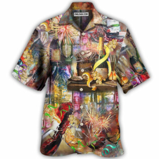 Wine Sparkling As A Glass Of Champagne - Hawaiian Shirt - Owl Ohh - Owl Ohh