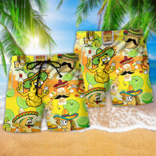 Wine Tequila Magic Water For Fun People - Beach Short - Owl Ohh - Owl Ohh