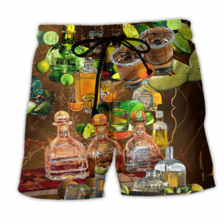 Wine When Life Gives You A Lemon Grab TQL & Salt - Beach Short - Owl Ohh - Owl Ohh