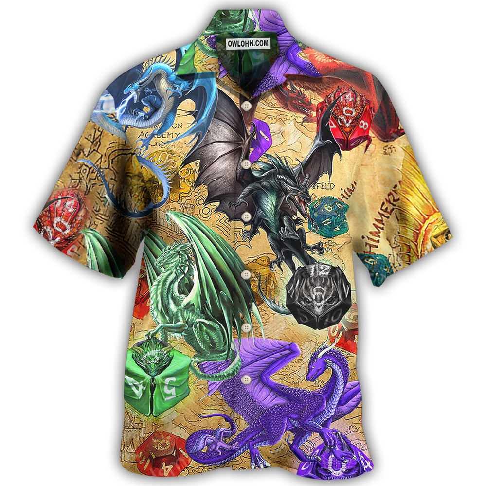 D20 Dragon So Cool Love Life - Hawaiian Shirt - Owl Ohh - Owl Ohh