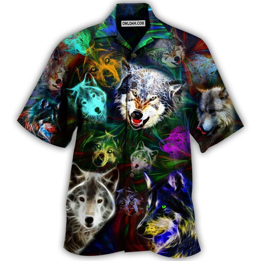 Wolf Brave Wolves - Hawaiian Shirt - Owl Ohh - Owl Ohh