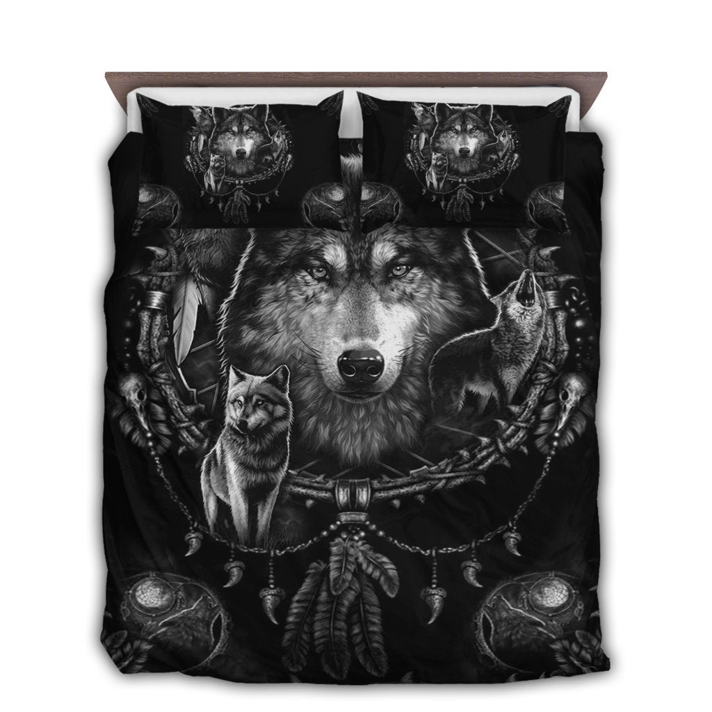 Wolf Dreamcatcher Black Style - Bedding Cover - Owl Ohh - Owl Ohh