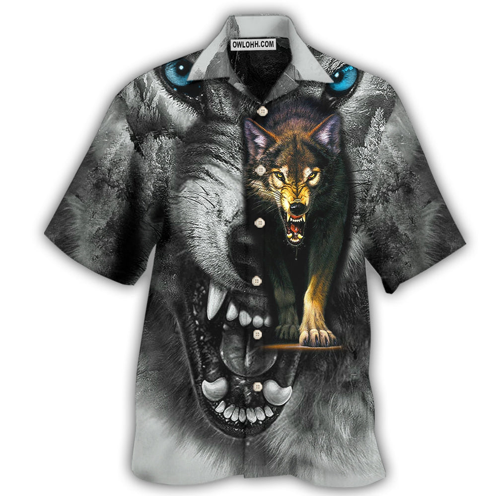 Wolf Quitting Is Not - Hawaiian Shirt - Owl Ohh - Owl Ohh