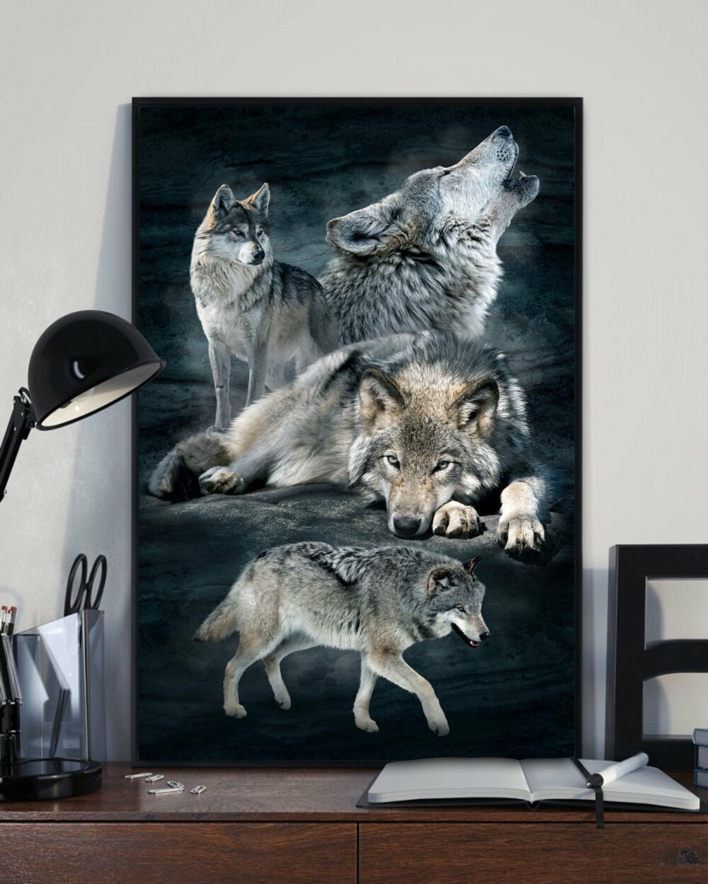 Wolf Wild Classic Style - Vertical Poster - Owl Ohh - Owl Ohh