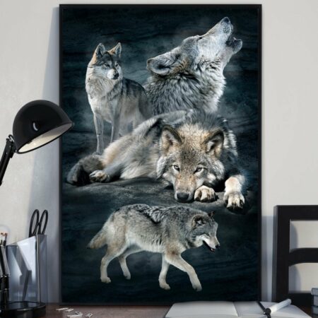 Wolf Wild Classic Style - Vertical Poster - Owl Ohh - Owl Ohh