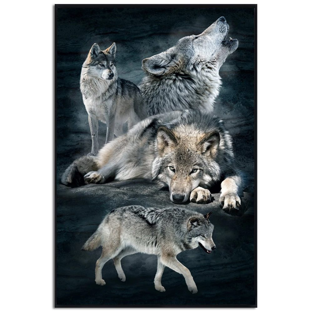 Wolf Wild Classic Style - Vertical Poster - Owl Ohh - Owl Ohh