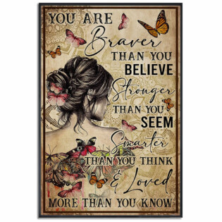 Yoga You Are Braver Than You Believe - Vertical Poster - Owl Ohh - Owl Ohh
