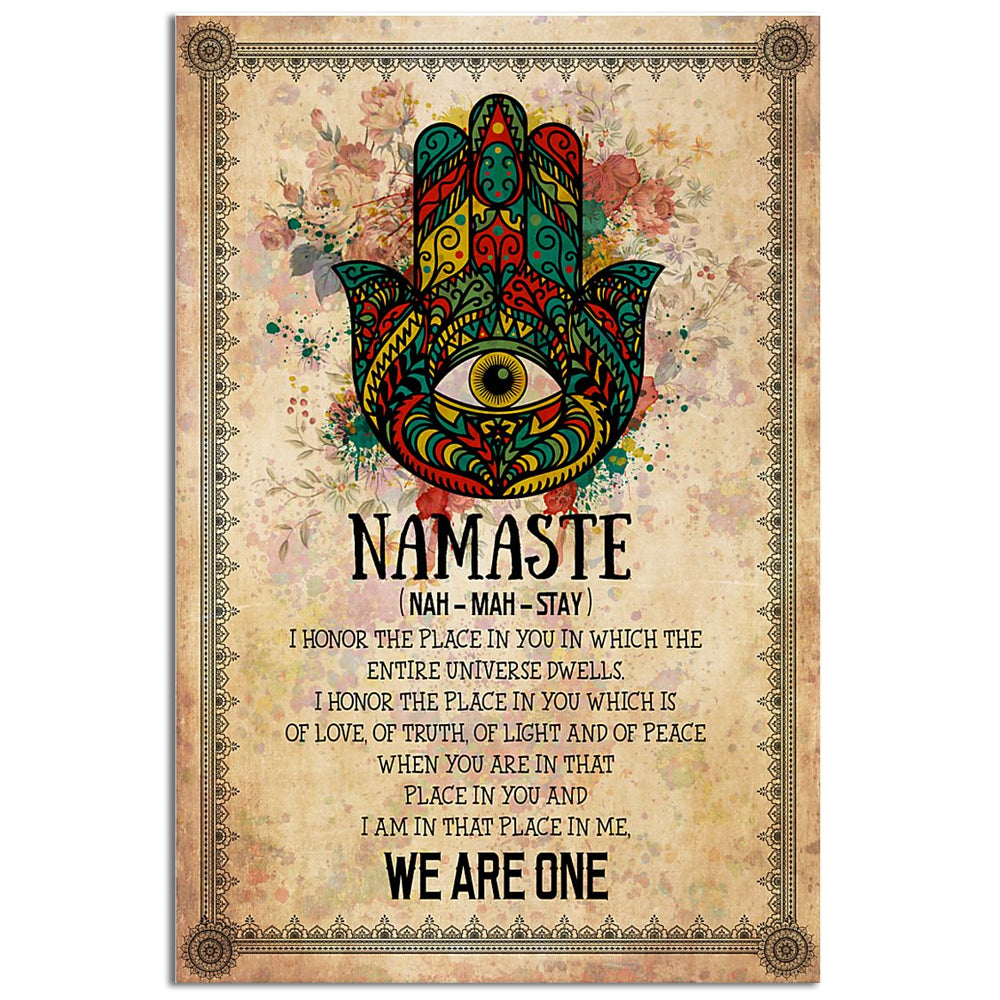 Yoga Life Peace We Are One - Vertical Poster - Owl Ohh - Owl Ohh