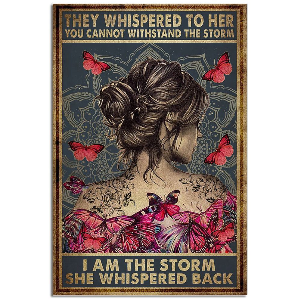 Yoga They Whispered To Her - Vertical Poster - Owl Ohh - Owl Ohh