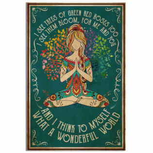 Yoga What The Wonderful World - Vertical Poster - Owl Ohh - Owl Ohh
