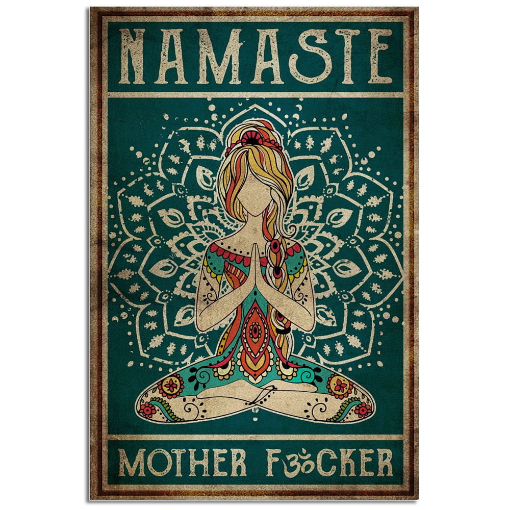 Yoga Life Peace Namaste - Vertical Poster - Owl Ohh - Owl Ohh