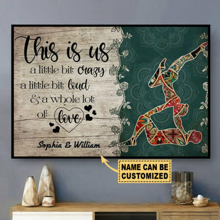 Yoga Love Peace This Is Us Personalized - Horizontal Poster - Owl Ohh - Owl Ohh