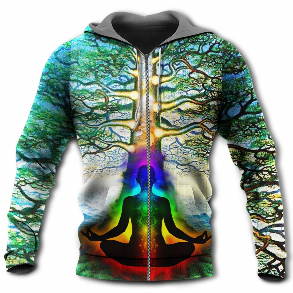 Yoga Peace Comes From Inside Tree Of Life - Hoodie - Owl Ohh - Owl Ohh
