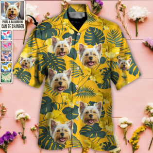 Dog Lucky You Want Tropical Custom Photo - Hawaiian Shirt - Personalized Photo Gifts-Owl Ohh