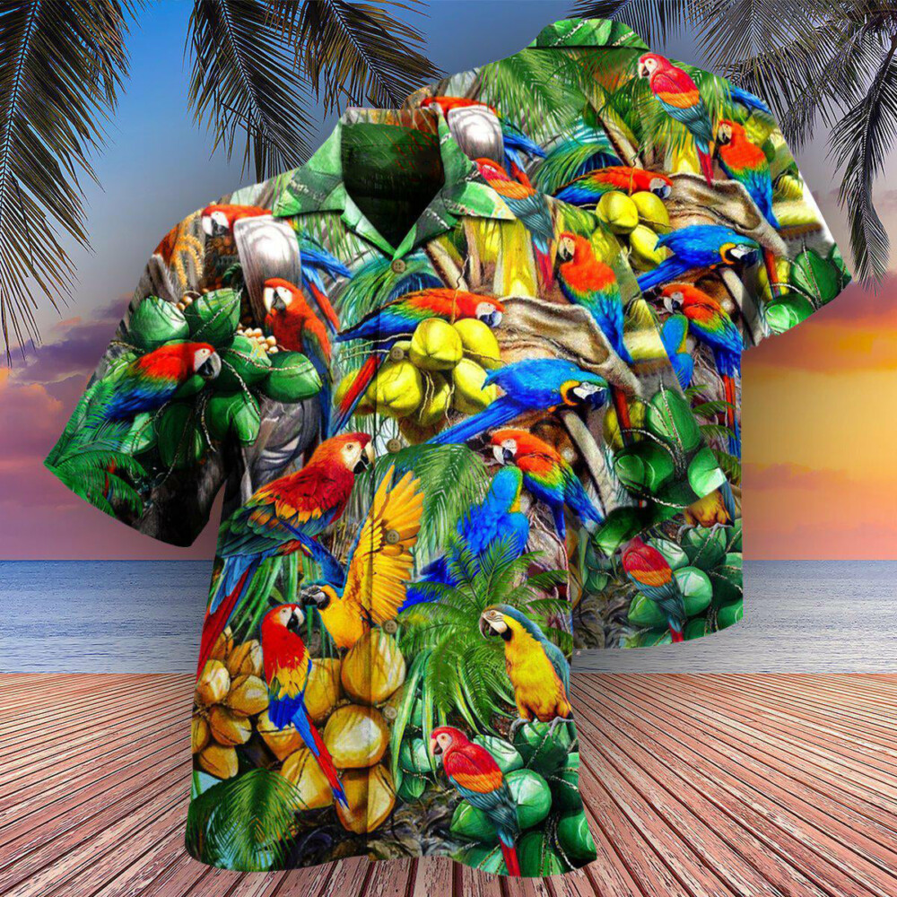 Parrot You Can Call Me Coconut Holic - Hawaiian Shirt - Owl Ohh - Owl Ohh